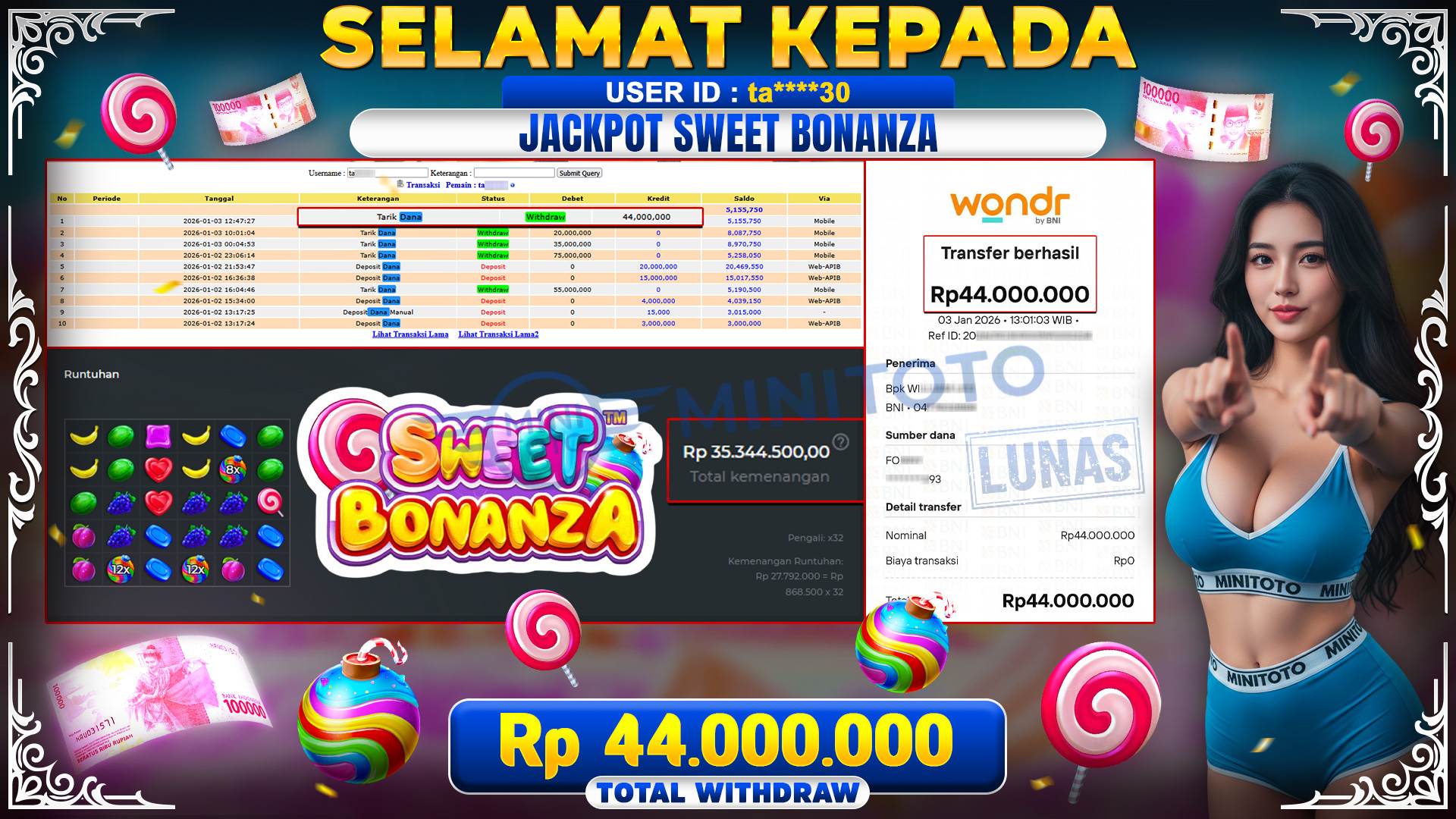JACKPOT SLOT SWEET BONANZA