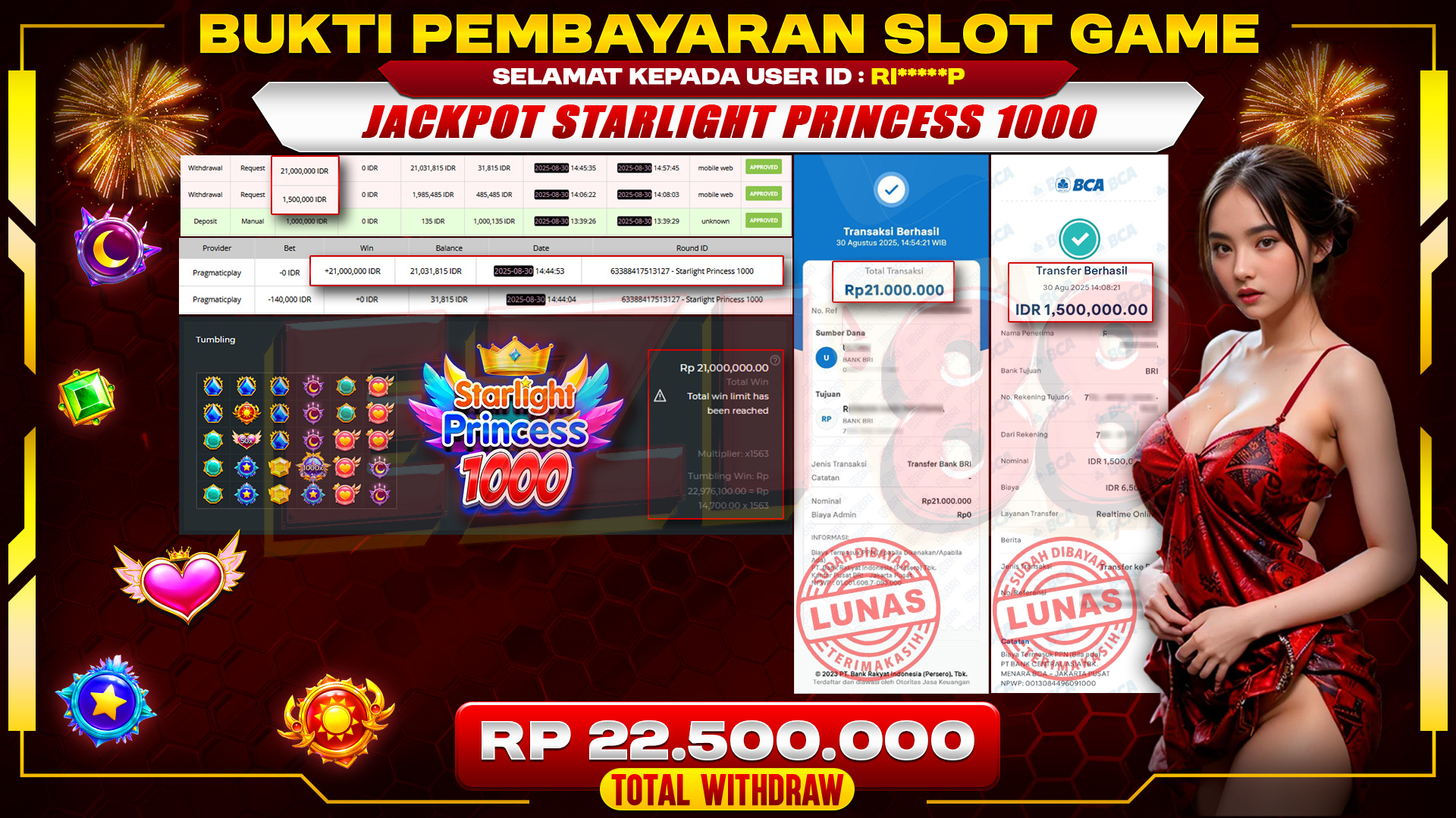 JACKPOT STARLIGHT PRINCESS 1000