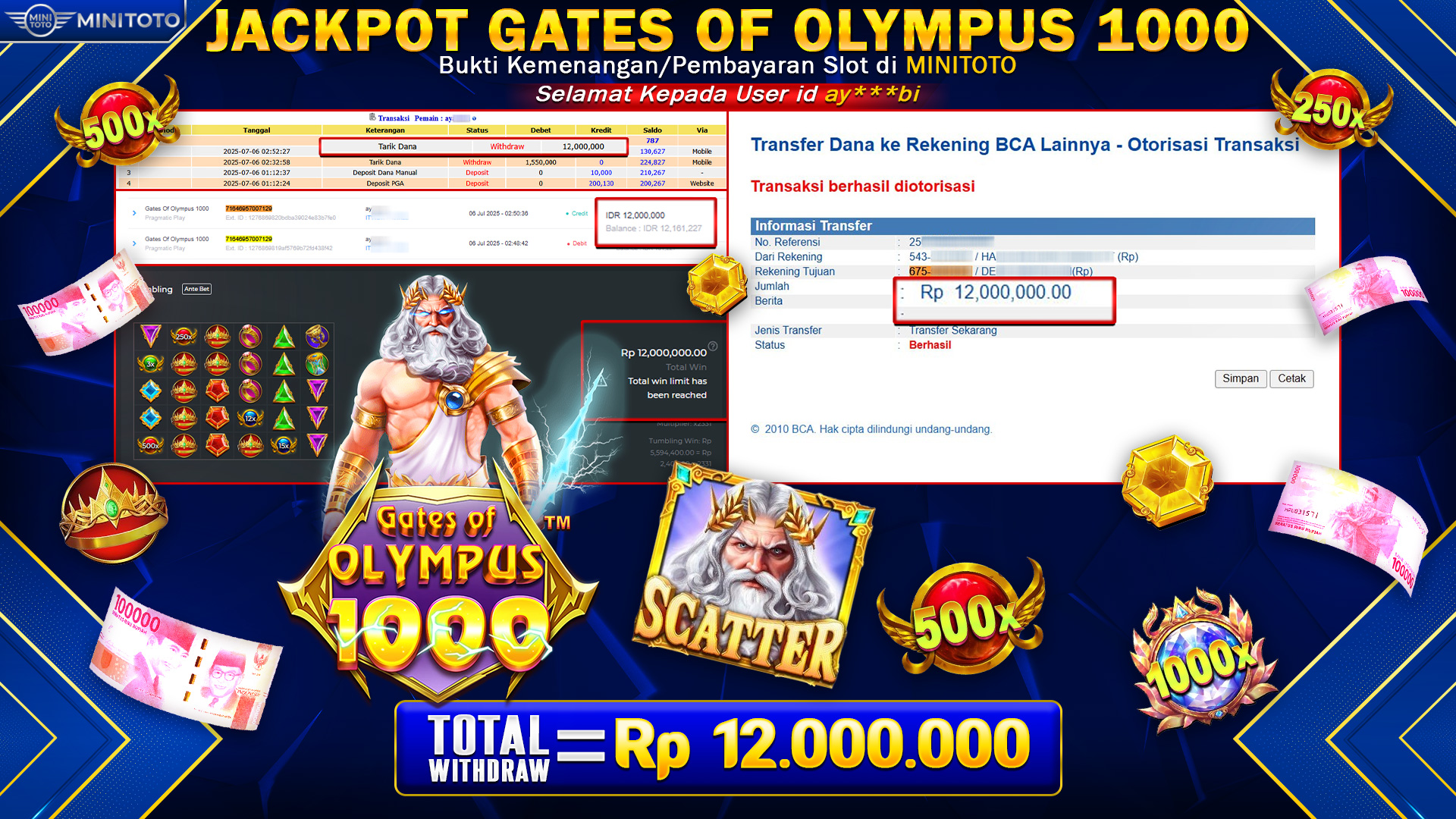 JACKPOT GATES OF OLYMPUS 1000