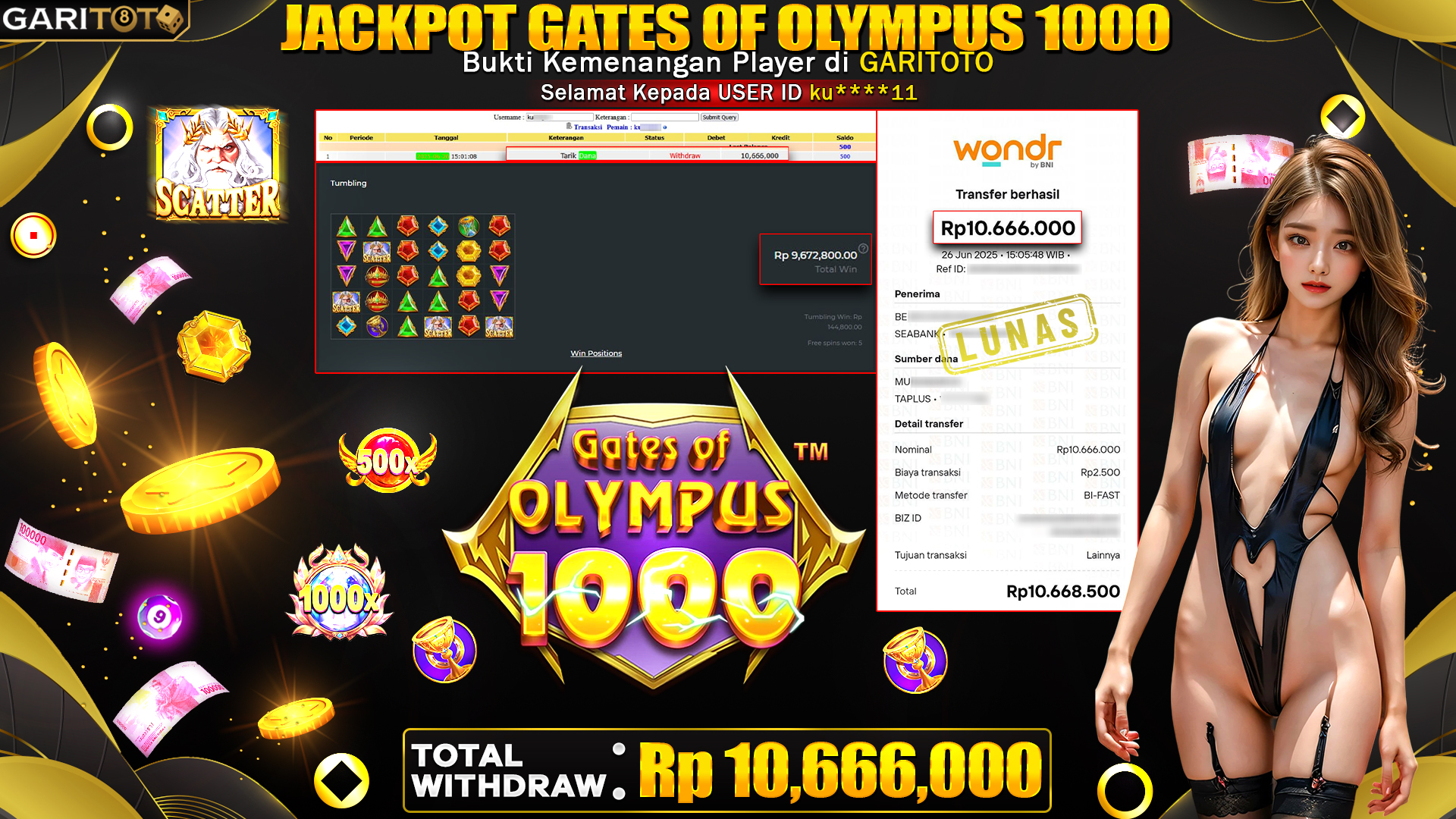 JACKPOT GATES OF OLYMPUS 1000