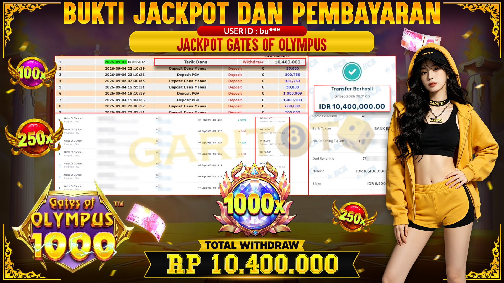 JACKPOT Gates Of Olympus