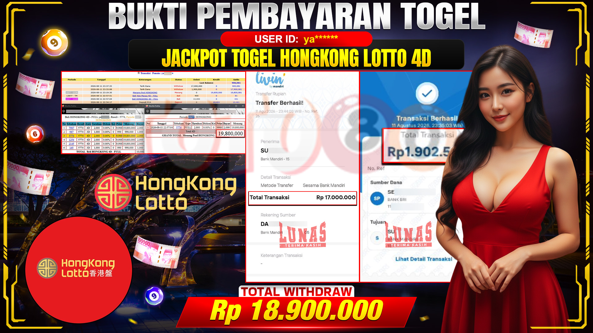 💰🎉 TOTO80 – JACKPOT TOGEL HONGKONG LOTTO RP. 18,900,000,- TELAH DIBAYARKAN! 💰🎉