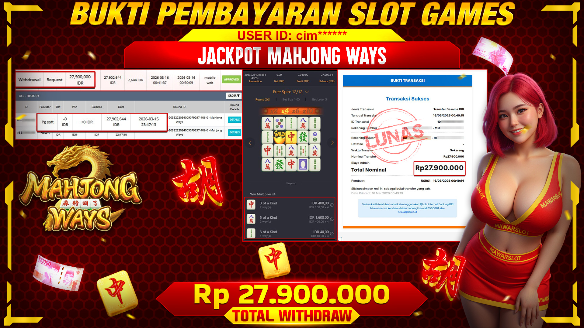 Wild Bertebaran! Mahjong Ways Bikin Saldo Meledak!