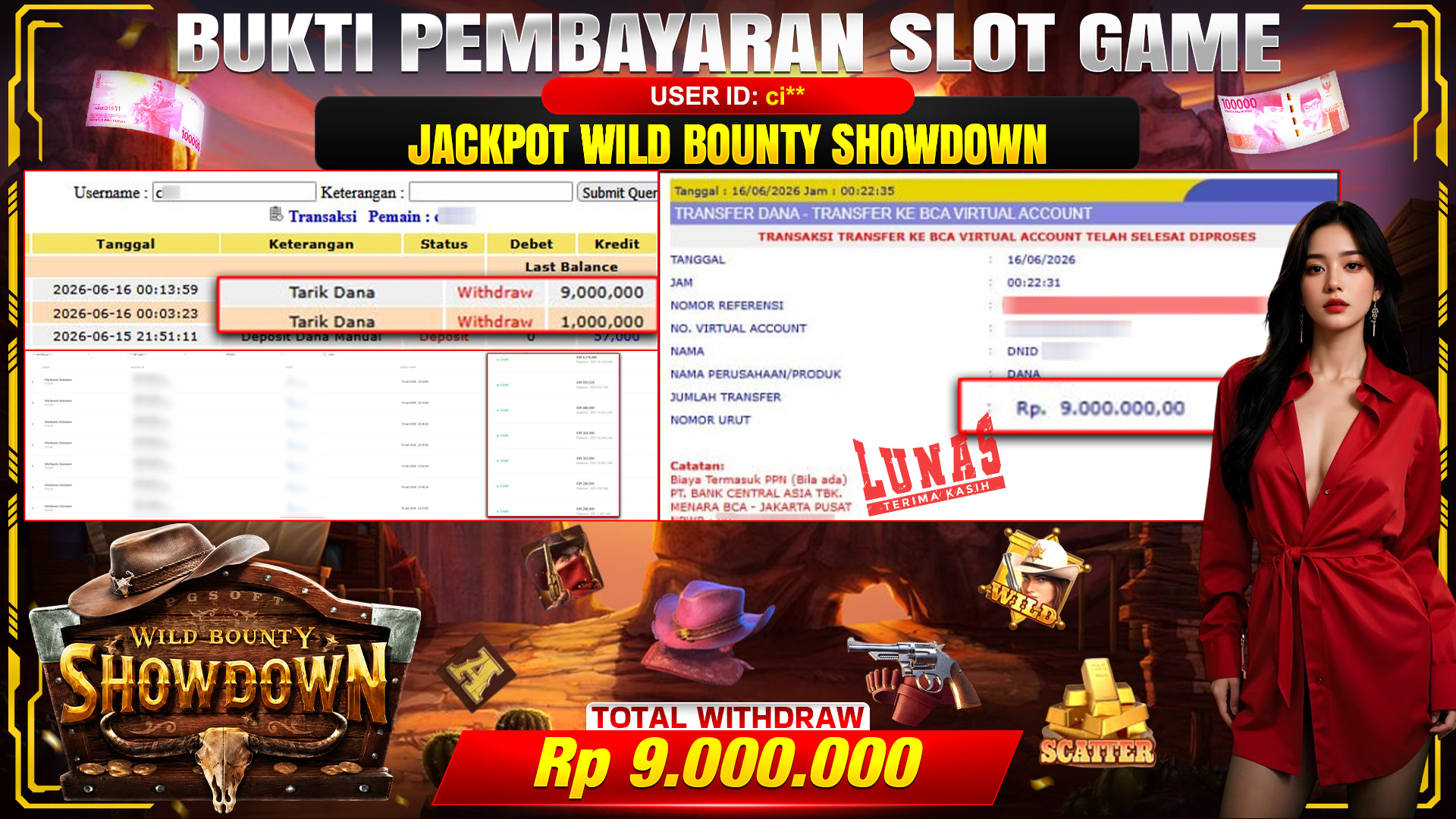 💰🎉 TOTO80 – JACKPOT SLOT WILD BOUNTY SHOWDOWN  RP. 9.000.000,- TELAH DIBAYARKAN!💰🎉