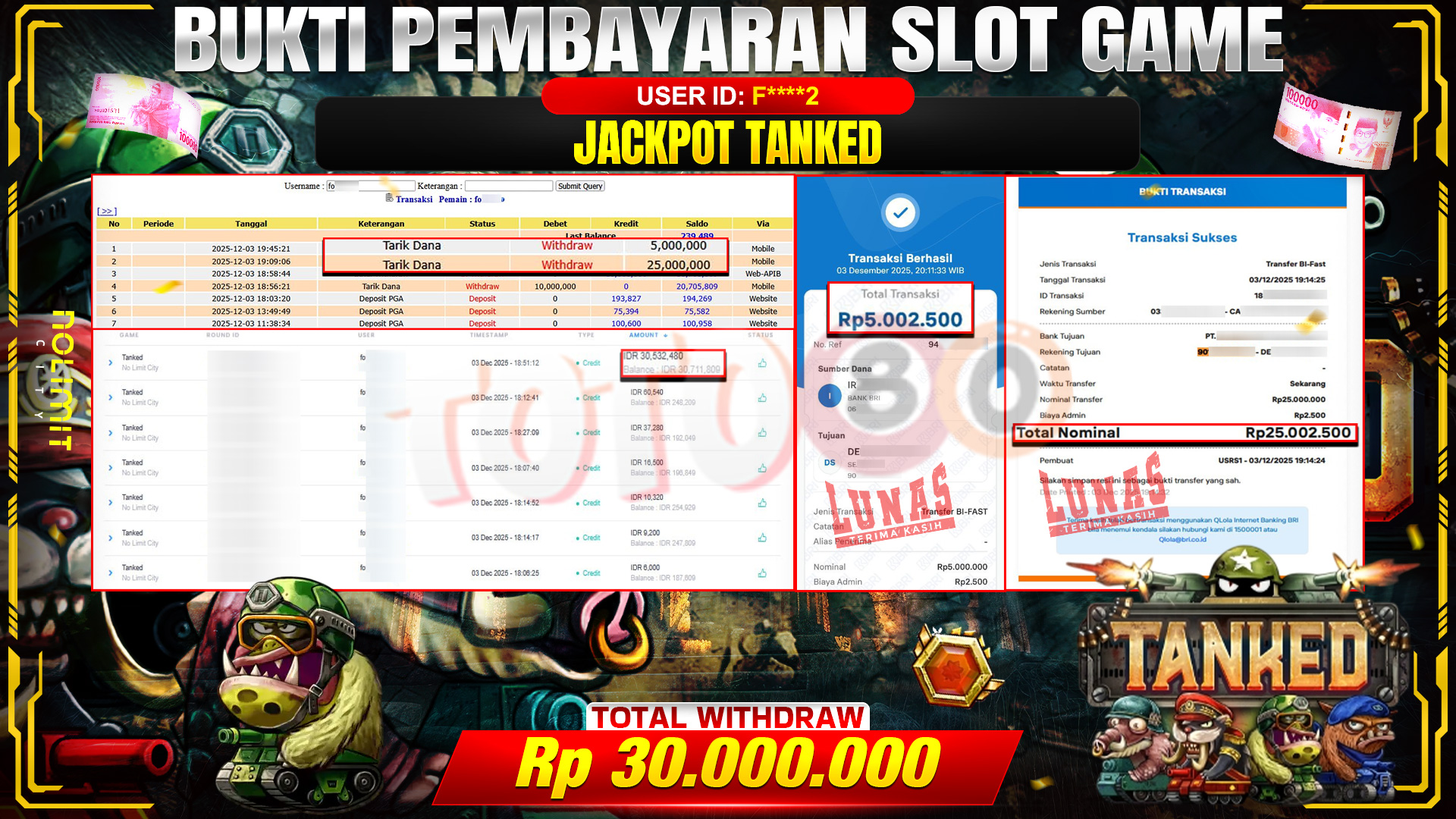 🎉 TOTO80 – JACKPOT SLOT TANKED RP. 30,000,000,- TELAH DIBAYARKAN! 🎉
