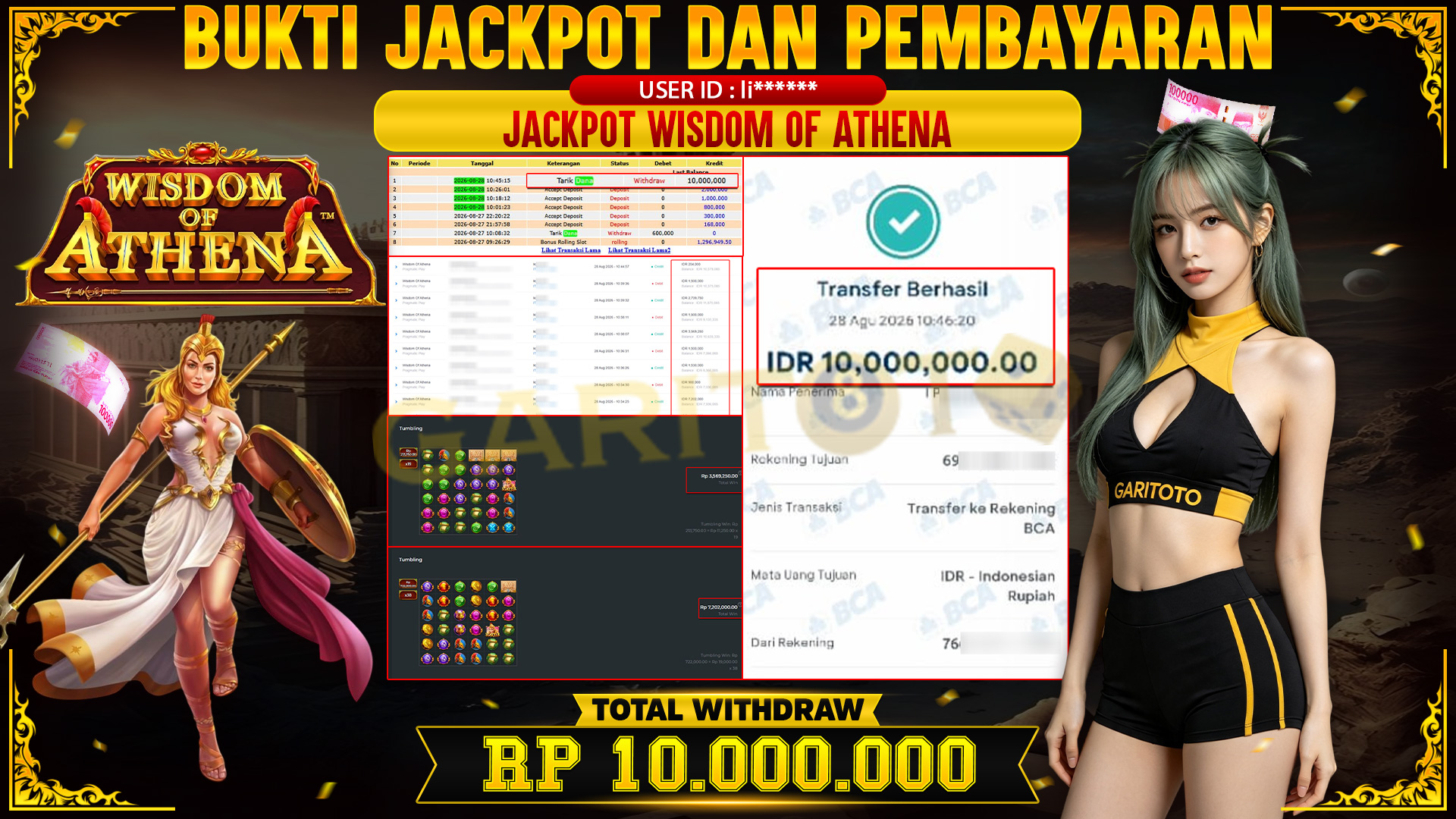 JACKPOT WISDOM OF ATHENA 
