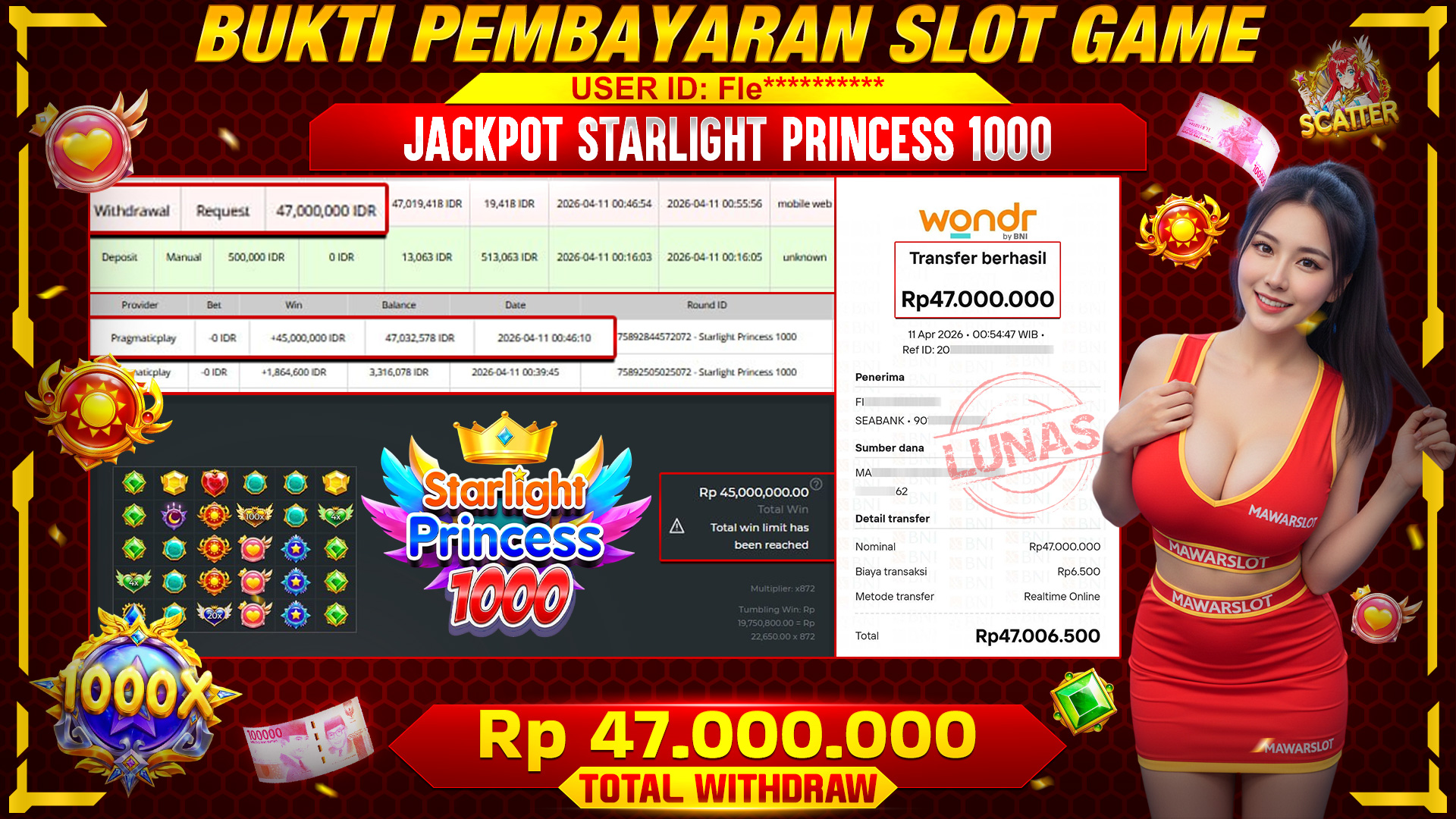 Princess Tak Banyak Bicara, Sekali Datang Langsung Banjir Cuan!