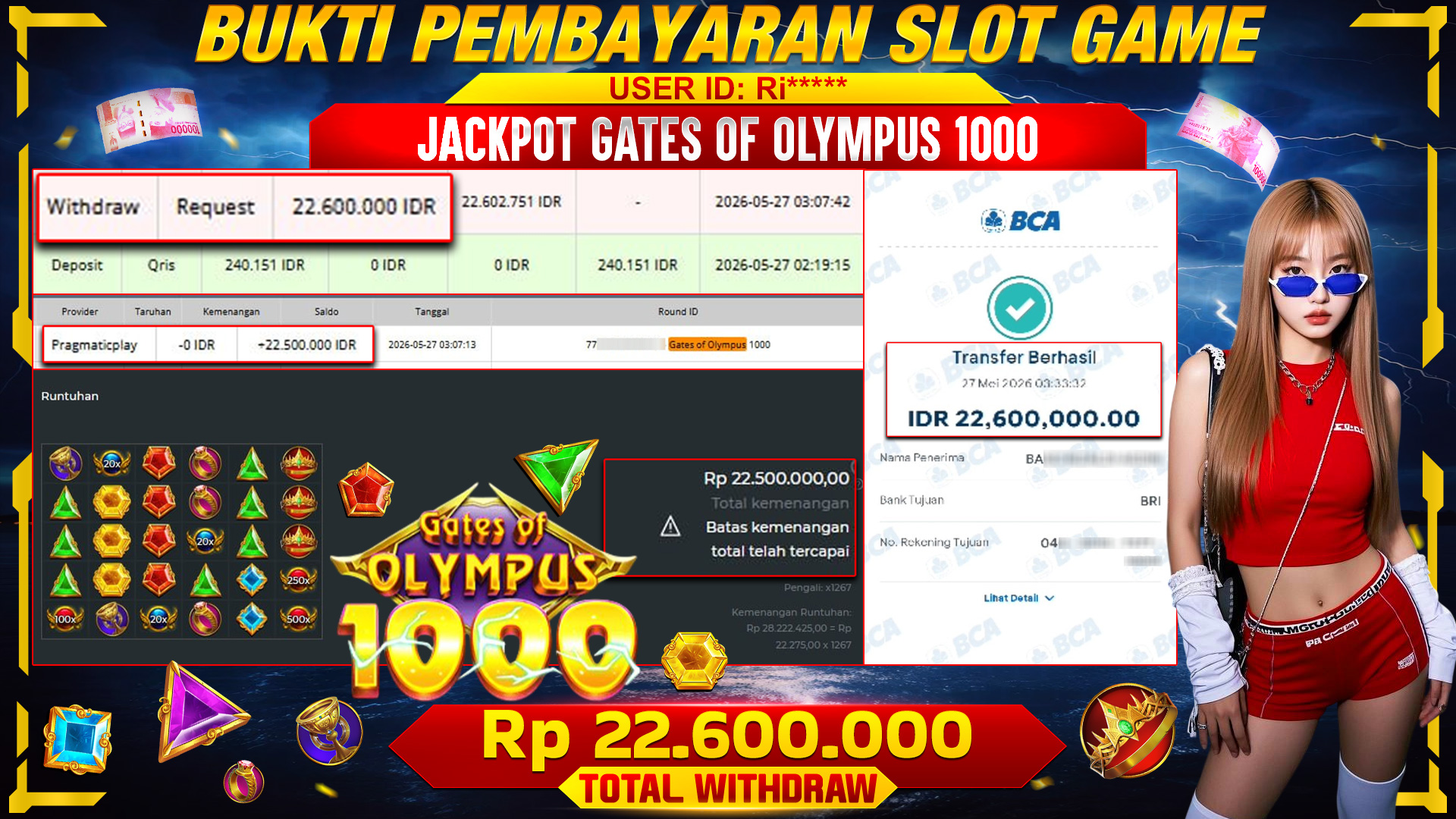 PETIR ZEUS MENGGUNCANG! Gates of Olympus 1000 Banjir Maxwin Besar!