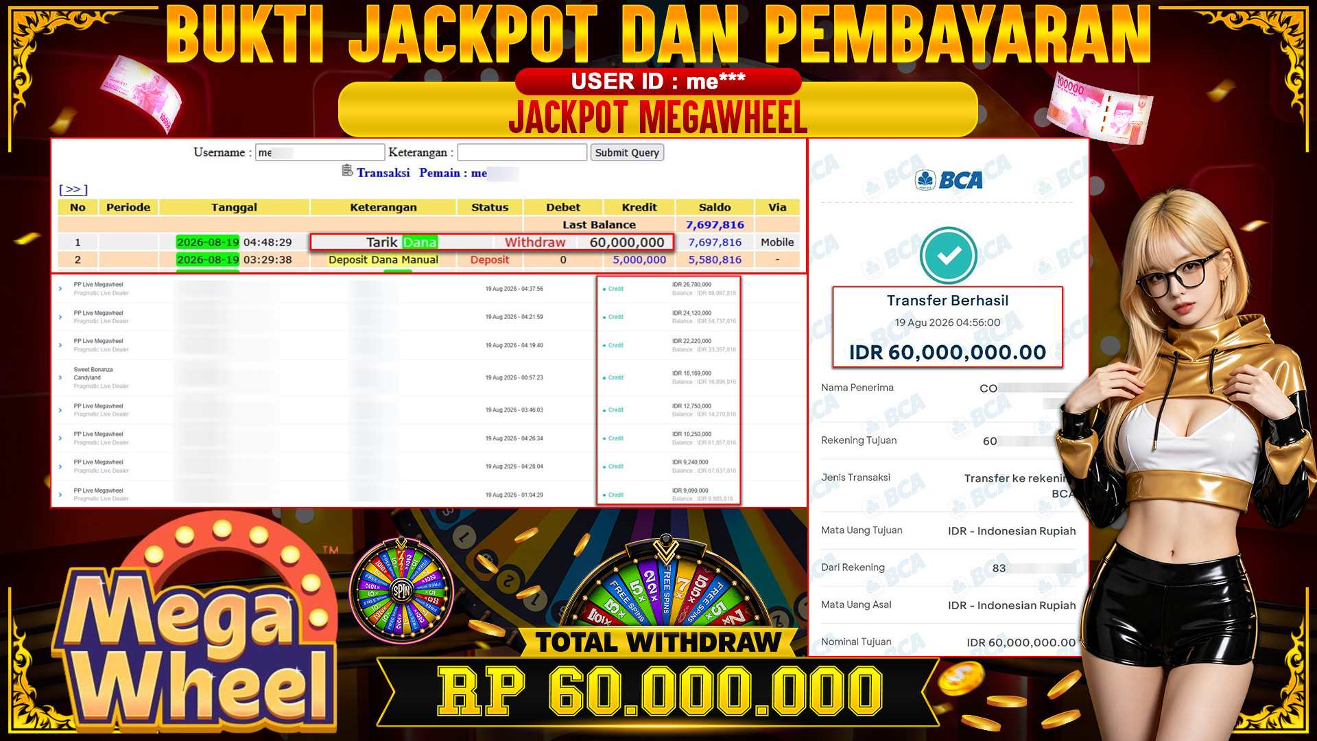 JACKPOT PP Live Megawheel